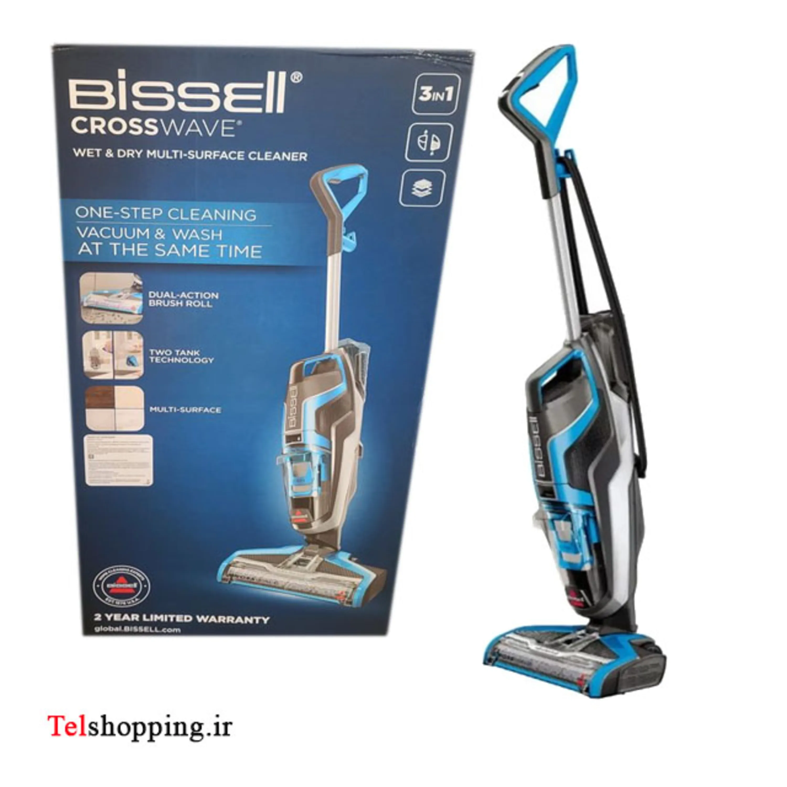 جاروشارژی سیمی3کاره آب و خاک بیسل آمریکا مدل 1713